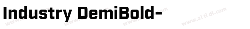 Industry DemiBold字体转换